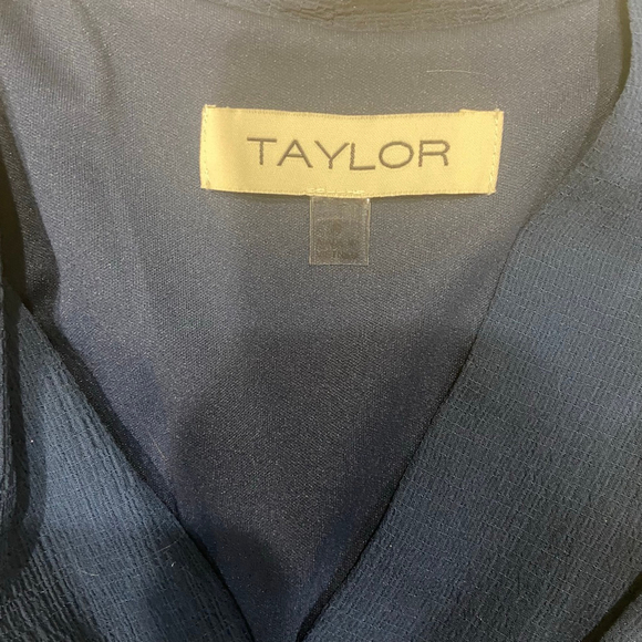 Taylor Tiered Ruffle Fit & Flare Dress Navy Blue Preppy Cottagecore Boho Chic - Picture 13 of 14